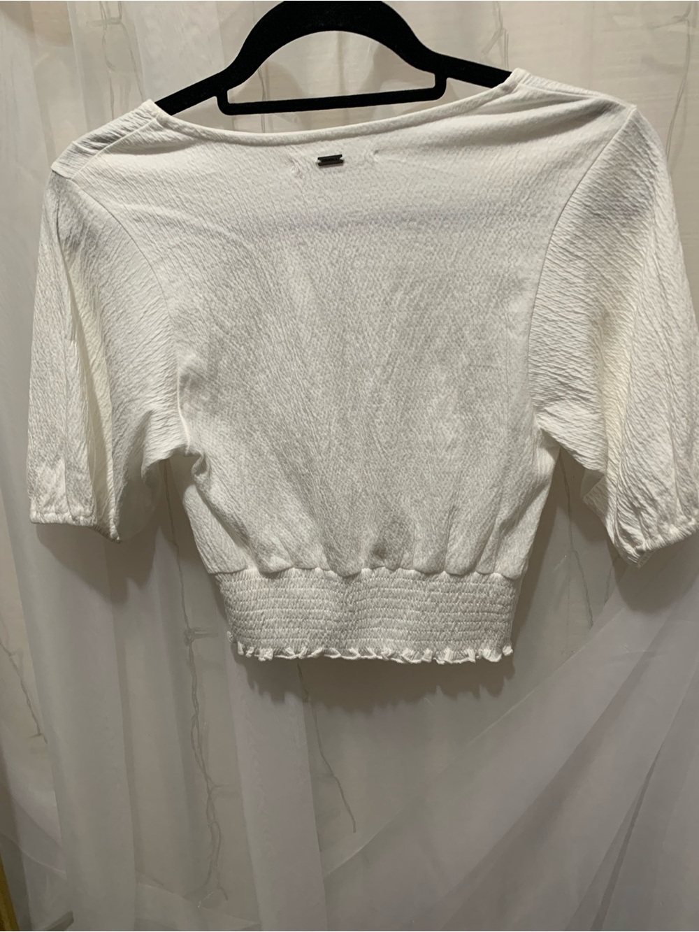 O’Neill White V Neck Crossover Top - Picture 4 of 6